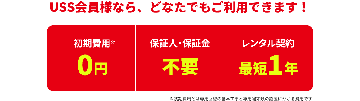 USS会員様なら、どなたでもご利用できます！
